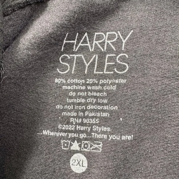 Harry Styles Official Merch 2022 “Love On Tour” Pull Over Sweatshirt Hoodie XXL - Picture 3 of 3